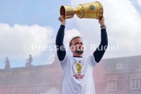 25.05.25 VfB Stuttgart Feier und Autokorso DFB-Pokal Sieg Stuttgart Schlossplatz