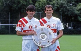 10.07.1992 VfB Stuttgart Fototermin Meisterschaft