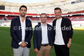12.09.22 VfB Stuttgart PK Khedira, Lahm, Gentner