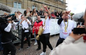 25.05.25 VfB Stuttgart Feier und Autokorso DFB-Pokal Sieg Stuttgart Schlossplatz