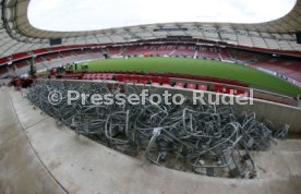 03.06.22 VfB Stuttgart Baggerbiss Umbau Mercedes-Benz Arena Haupttribüne