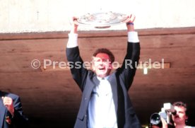 17.05.1992 VfB Stuttgart Meisterschaft Empfang im Stadion