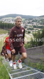 VFB Stuttgart Fitnesstest Skisprungschanze