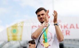 25.05.25 VfB Stuttgart Feier und Autokorso DFB-Pokal Sieg Stuttgart Schlossplatz