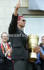15.06.97 VfB Stuttgart Empfang am Rathaus DFB-Pokal Sieg 1997