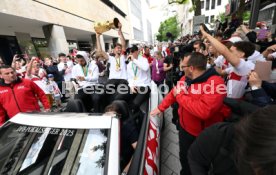 25.05.25 VfB Stuttgart Feier und Autokorso DFB-Pokal Sieg Stuttgart Schlossplatz