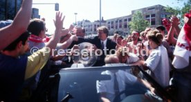 17.05.1992 VfB Stuttgart Meisterschaft Autokorso