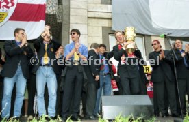 15.06.97 VfB Stuttgart Empfang am Rathaus DFB-Pokal Sieg 1997