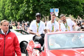 25.05.25 VfB Stuttgart Feier und Autokorso DFB-Pokal Sieg Stuttgart Schlossplatz