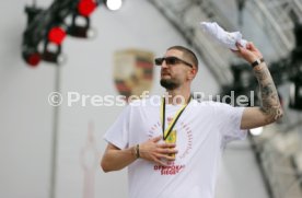 25.05.25 VfB Stuttgart Feier und Autokorso DFB-Pokal Sieg Stuttgart Schlossplatz