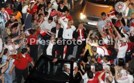 Deutscher Meister 2007, VfB Stuttgart, Autokorso, Timo Hildebrandt.