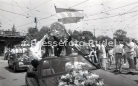 17.05.1992 VfB Stuttgart Meisterschaft Autokorso