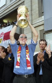 15.06.97 VfB Stuttgart Empfang am Rathaus DFB-Pokal Sieg 1997