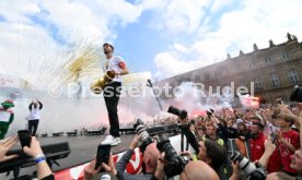 25.05.25 VfB Stuttgart Feier und Autokorso DFB-Pokal Sieg Stuttgart Schlossplatz