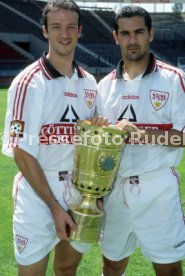 15.07.97 VfB Stuttgart Fototermin DFB-Pokal Sieger 1997