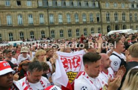 25.05.25 VfB Stuttgart Feier und Autokorso DFB-Pokal Sieg Stuttgart Schlossplatz