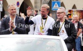 25.05.25 VfB Stuttgart Feier und Autokorso DFB-Pokal Sieg Stuttgart Schlossplatz