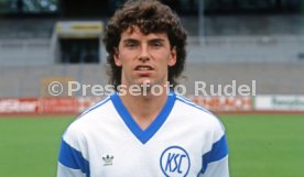 28.06.88 Karlsruher SC Fototermin Saison 1988/1989