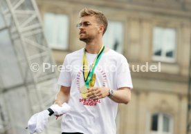 25.05.25 VfB Stuttgart Feier und Autokorso DFB-Pokal Sieg Stuttgart Schlossplatz