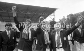 21.06.87 Stuttgarter Kickers Empfang DFB-Pokal Finale 1987