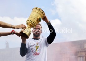 25.05.25 VfB Stuttgart Feier und Autokorso DFB-Pokal Sieg Stuttgart Schlossplatz