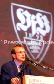 VfB Stuttgart Jahreshauptversammlung 1999 Ralf Rangnick Foto Rudel
