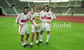 15.07.97 VfB Stuttgart Fototermin DFB-Pokal Sieger 1997