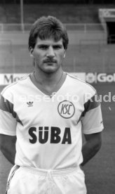 28.06.88 Karlsruher SC Fototermin Saison 1988/1989