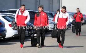 VfB Stuttgart Abflug Kurztrainingslager Mallorca am Flughafen Stuttgart