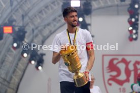 25.05.25 VfB Stuttgart Feier und Autokorso DFB-Pokal Sieg Stuttgart Schlossplatz