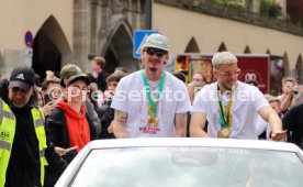 25.05.25 VfB Stuttgart Feier und Autokorso DFB-Pokal Sieg Stuttgart Schlossplatz