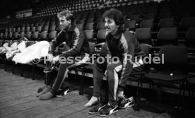 18.01.87 Stuttgarter Kickers Training Schleyer-Halle