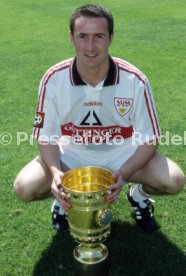15.07.97 VfB Stuttgart Fototermin DFB-Pokal Sieger 1997