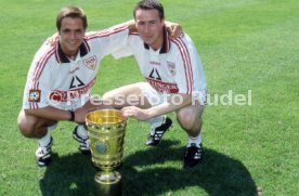 15.07.97 VfB Stuttgart Fototermin DFB-Pokal Sieger 1997