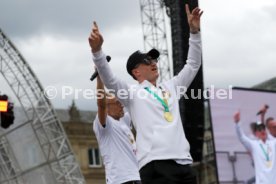 25.05.25 VfB Stuttgart Feier und Autokorso DFB-Pokal Sieg Stuttgart Schlossplatz