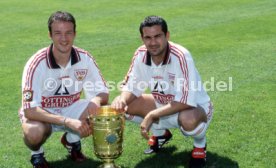 15.07.97 VfB Stuttgart Fototermin DFB-Pokal Sieger 1997