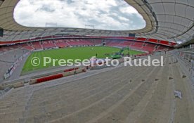 03.06.22 VfB Stuttgart Baggerbiss Umbau Mercedes-Benz Arena Haupttribüne