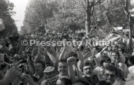 17.05.1992 VfB Stuttgart Meisterschaft Autokorso