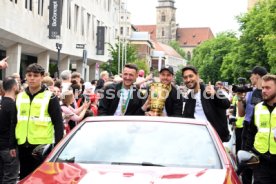 25.05.25 VfB Stuttgart Feier und Autokorso DFB-Pokal Sieg Stuttgart Schlossplatz