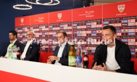 12.09.22 VfB Stuttgart PK Khedira, Lahm, Gentner