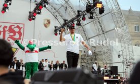 25.05.25 VfB Stuttgart Feier und Autokorso DFB-Pokal Sieg Stuttgart Schlossplatz