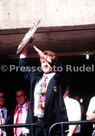 17.05.1992 VfB Stuttgart Meisterschaft Empfang im Stadion