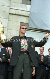 15.06.97 VfB Stuttgart Empfang am Rathaus DFB-Pokal Sieg 1997