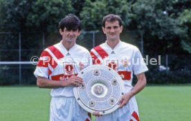 10.07.1992 VfB Stuttgart Fototermin Meisterschaft