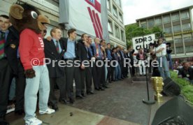 15.06.97 VfB Stuttgart Empfang am Rathaus DFB-Pokal Sieg 1997