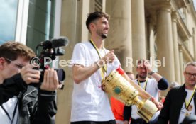 25.05.25 VfB Stuttgart Feier und Autokorso DFB-Pokal Sieg Stuttgart Schlossplatz