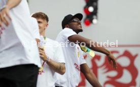 25.05.25 VfB Stuttgart Feier und Autokorso DFB-Pokal Sieg Stuttgart Schlossplatz