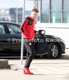 VfB Stuttgart Abflug Kurztrainingslager Mallorca am Flughafen Stuttgart