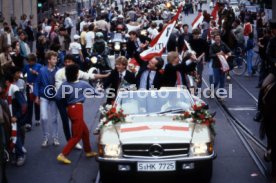 26.05.1984 VfB Stuttgart Meisterschaft 1984 Autokorso Bad Cannstatt