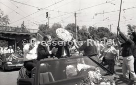 17.05.1992 VfB Stuttgart Meisterschaft Autokorso